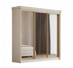 Шкаф-купе 2,20 "Монако" 3ст. Крем, Золото, Профиль золото Шкаф-купе 2,20 "Монако" 3ст. Крем, Золото, Профиль золото