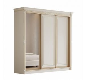 Шкаф-купе 2,40 "Монако" 3ст. Крем, Золото, Профиль золото Шкаф-купе 2,40 "Монако" 3ст. Крем, Золото, Профиль золото