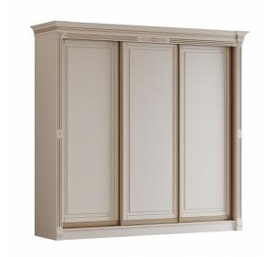 Шкаф-купе 2,40 "Камелия" 3ст. Крем, Шампань, Профиль серебро Шкаф-купе 2,40 "Камелия" 3ст. Крем, Шампань, Профиль серебро