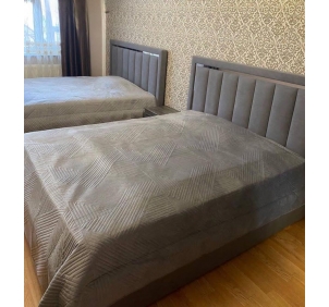 Виктория СВК-08 Кровать сп/м 1,8м каркас Графит с серебром