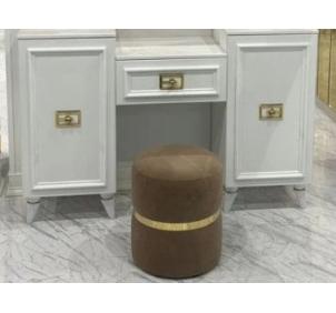 Виктория СВК-16 Пуф Белый с серебром