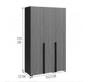 Беллуччи Шкаф 3-х дв СБЛ-03 и СБЛ-01 Графит