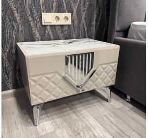 Севиль СВЛ-04 Тумба прикроватная Кашемир с серебром