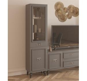 Виктория ГВК-01 Шкаф 1-дверный левый Графит золото