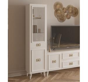 Виктория ГВК-01 Шкаф 1-дверный левый Белый золото