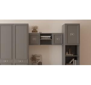 Виктория МВК-03 Шкаф навесной Графит серебро