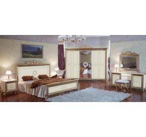 Версаль спальня 6-ти дв, шелкография (слоновая кость)