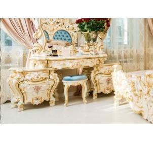 СБ-06 Пуф Барокко Люкс слоновая кость