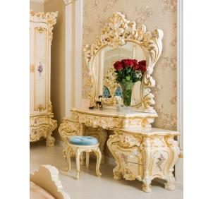 СБ-04 Стол туалетный Барокко Люкс слоновая кость