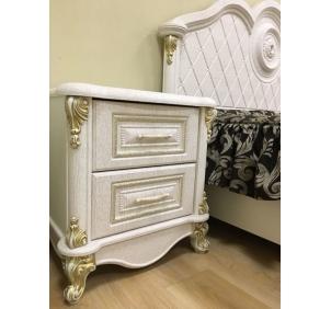 СД-03 Да Винчи тумба прикроватная Белая патина