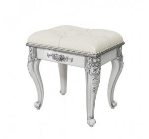 СДВ-07 Дольче Вита Пуф Белый глянец/серебро