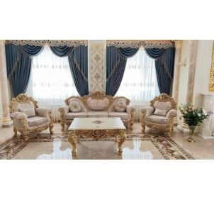 Гостиная мягкая мебель БАРОККО ЛЮКС Слоновая кость 3