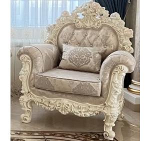 ГБ-12 Кресло БАРОККО ЛЮКС Слоновая кость