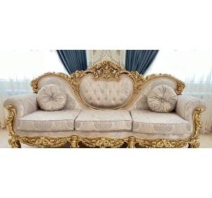 ГБ-11 Диван 3-х местный БАРОККО ЛЮКС Золото