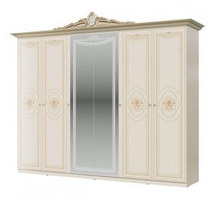 СГ-03 Грация шкаф 6 дв Слоновая кость