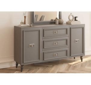 Виктория ГВК-05 Комод Графит серебро