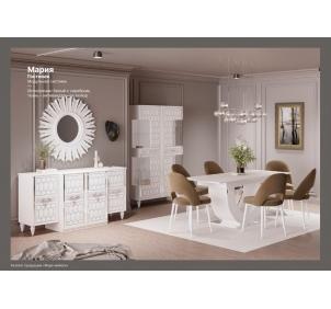Гостиная Мария Белая серебро