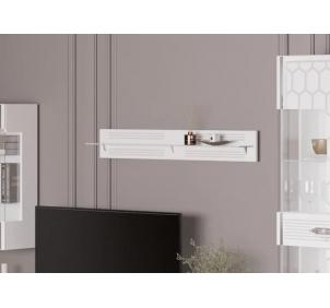 Гостиная Мария ГМР-06 Полка навесная Белый с золотом