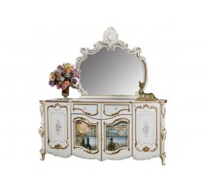 ГШ 06 + ГШ 07 Шейх Комод с зеркалом Слоновая кость