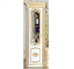 ГС-01 Витрина Левая СОФИЯ Слоновая кость/Золото