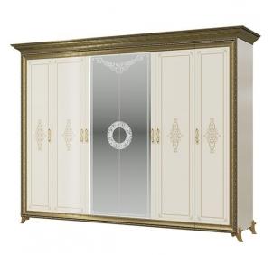 СВ-02 Версаль шкаф 6-и дверный Слоновая кость