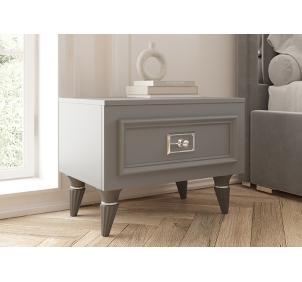 Виктория СВК-12 Тумба прикроватная Графит с серебром