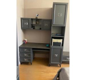 Виктория МВК-02 Стол письменный Графит серебро