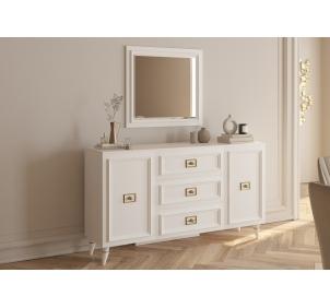 Виктория ГВК-05 Комод Белый золото