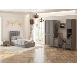 Молодежная Виктория Серый графит с серебром