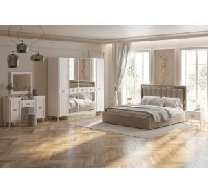 Спальня Виктория Белая с золотом 2