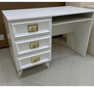Виктория МВК-02 Стол письменный Белый золото