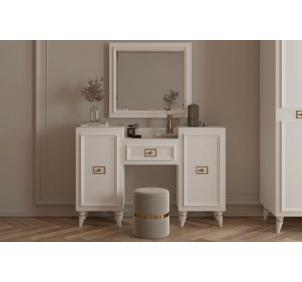 Виктория СВК-14 Стол туалетный Белый с золотом