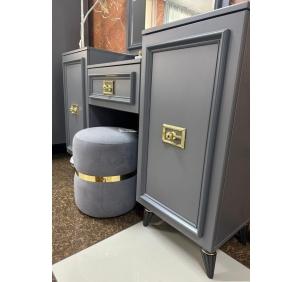 Виктория СВК-14 Стол туалетный Графит с золотом