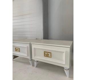 Виктория СВК-12 Тумба прикроватная Белый с золотом