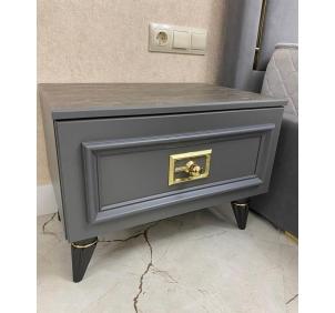 Виктория СВК-12 Тумба прикроватная Графит с золотом