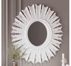 Зеркало (бел.-сереб.) гостиная "Мария"