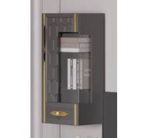 Шкаф навесной (сер.-сереб.), гостиная "Мария"