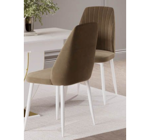 Стул мяг. металл.опоры (бел.-зол.) закрытый, гостиная "Мария"