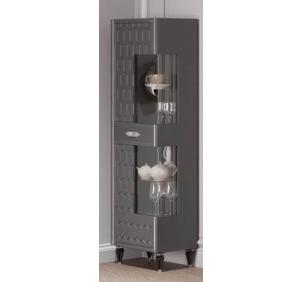 Шкаф 1-дверный (сер.-сереб.), гостиная "Мария"