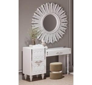 Стол туалетный (бел.-сер.) спальня "Мария"