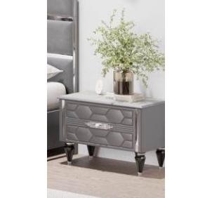 Тумба прикроватная (сер.-сереб.) спальня "Мария"