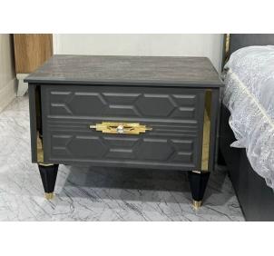 Тумба прикроватная (сер.-зол.) спальня "Мария"