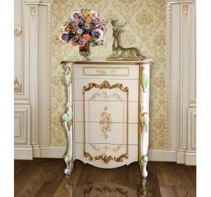 CШ-08 Комод, слоновая кость+золото, спальня "Шейх" 