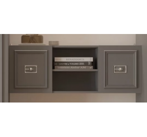 Шкаф навесной (сер.-зол.) молодежная комната «Виктория»