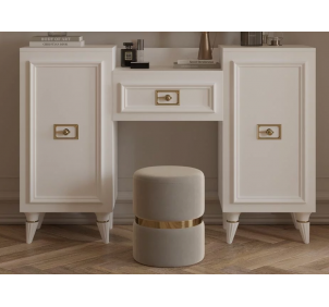 Стол туалетный (бел.-зол.) спальня "Виктория"