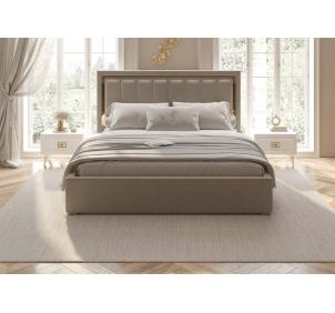 Кровать сп/м 1,8м (бел.-зол.) спальня "Виктория"