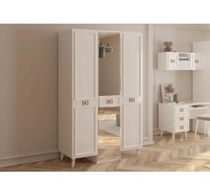 Шкаф 3-дверный (сер.-сереб.) спальня "Виктория"