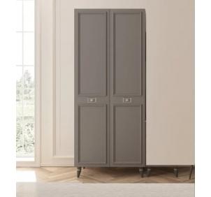 Шкаф 2-дверный (бел.-сереб.) спальня "Виктория"