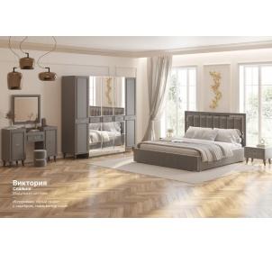 Комплект спальни «Виктория» 5дв., кровать 1,8 (сер.-сереб.)