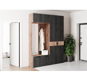 Прихожая «Берта» Вариант компоновки N 3 с антресолью (ПБ-03+ПБ-02+ПБ-05+ПБ-05) 2700х420х240